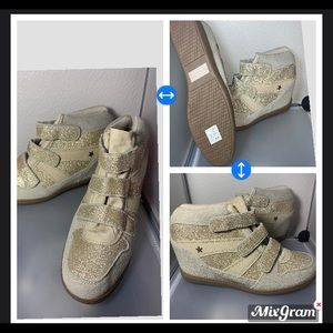 Wedge sneakers! Never worn!!